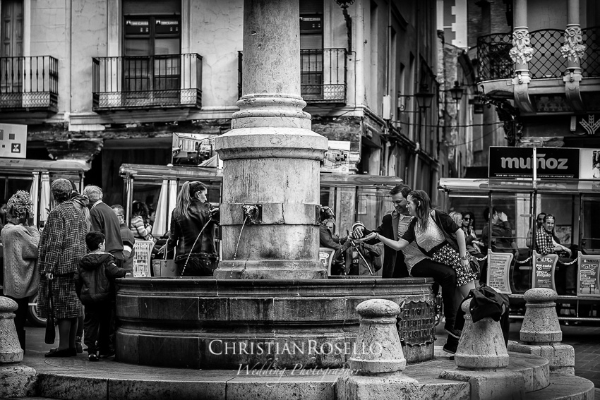 Pre Boda en Teruel, Plaza del Torico, Mª Jesus y Oscar. Christian Roselló Fotografo de Bodas en Teruel, con sede en Valencia
