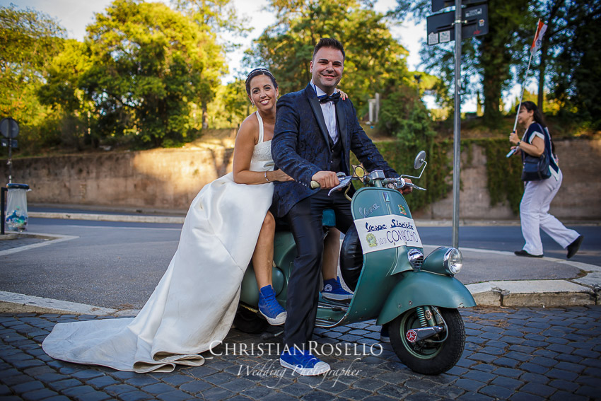 Post Boda en Roma, Arco di Costantino, Mª Jesús y Oscar. Christian Roselló, Wedding Photographer in Rome, based in Valencia Spain